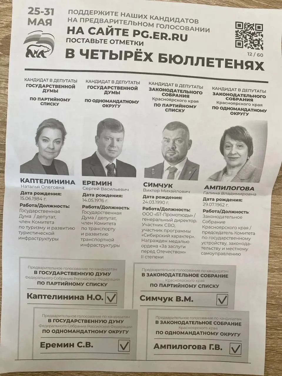Администрации в ряде регионов рассылают предприятиям и бюджетникам распоряжения участвовать в праймериз «ЕР», указывают конкретных кандидатов и требуют отчётов. Сообщается о случаях в Красноярском крае, Новосибирской области, Нижнем Новгороде, на Камчатке и во Владивостоке.