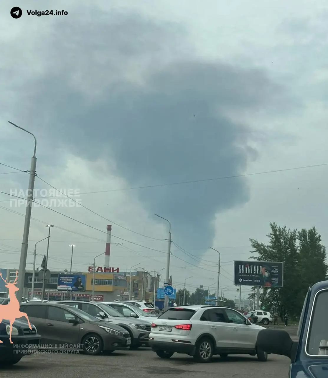 По данным Службы безопасности Украины и заявлениям руководства, беспилотники нанесли удары по линейной производственно‑диспетчерской станции «Черкассы» в Башкирии; также вечером и ночью отмечались атаки на энергетические и промышлен­ные объекты в других регионах России.