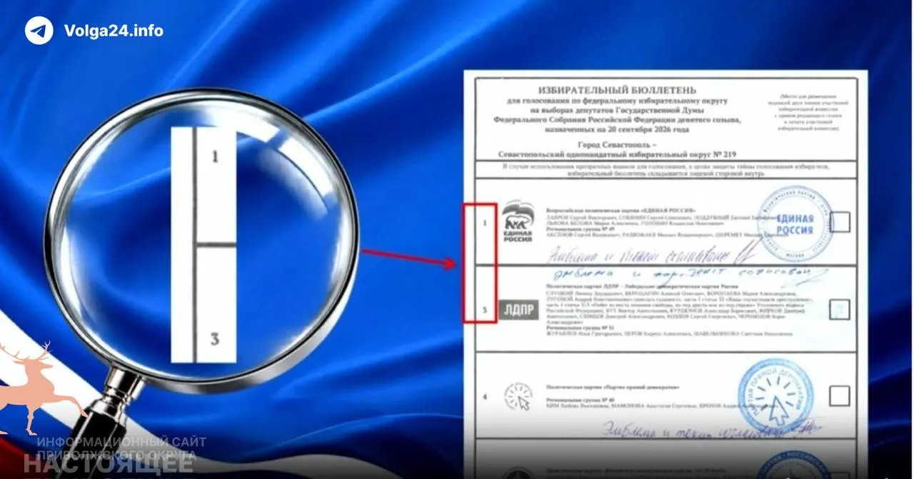 Обновлённый бюллетень по выборам в Госдуму исключает партию «Яблоко» и изменяет последовательность позиций.